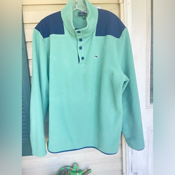Vineyard vines 1/4 button pullover fleece jacket for men